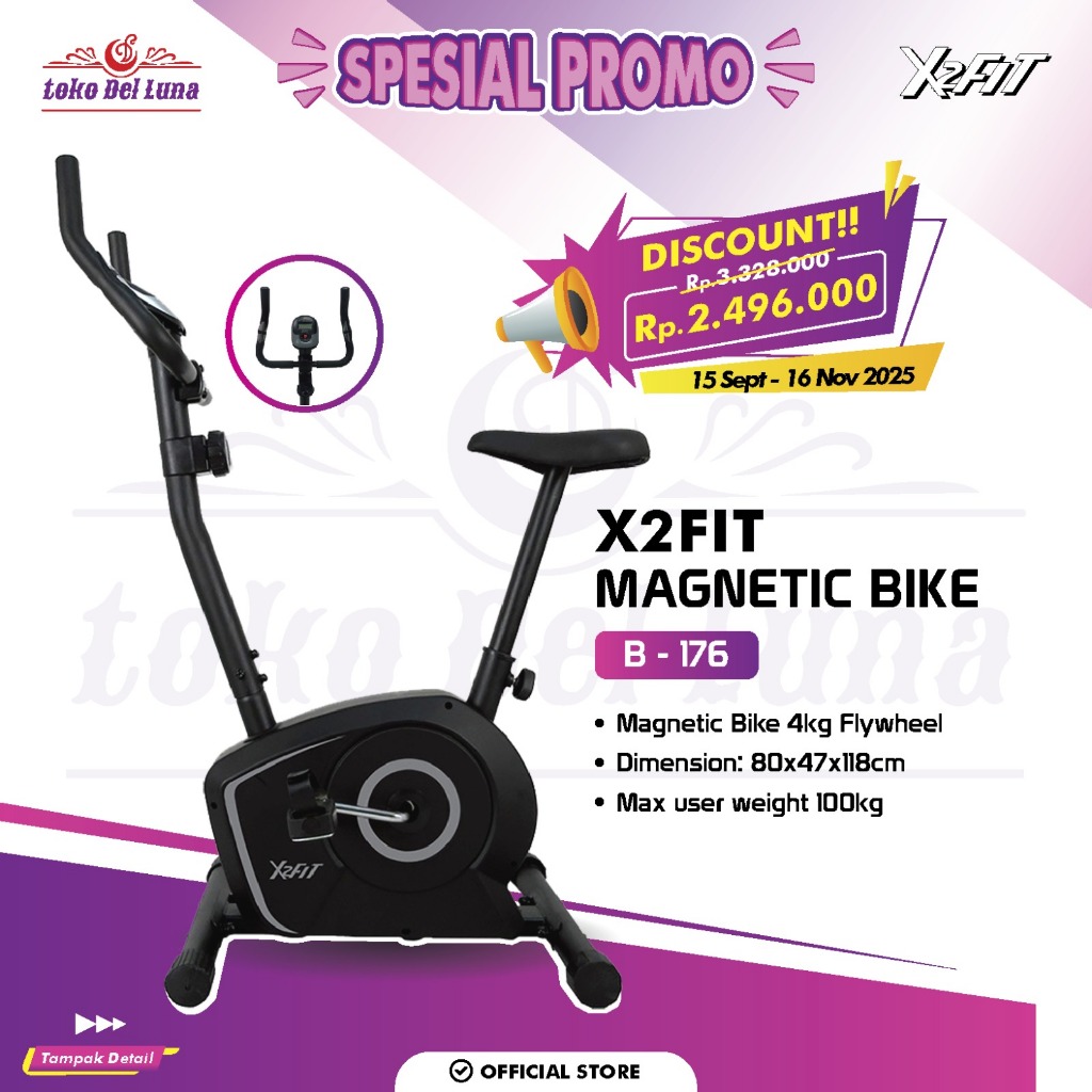 X2FIT Magnetic Bike B-176 Sepeda Statis Magnetic