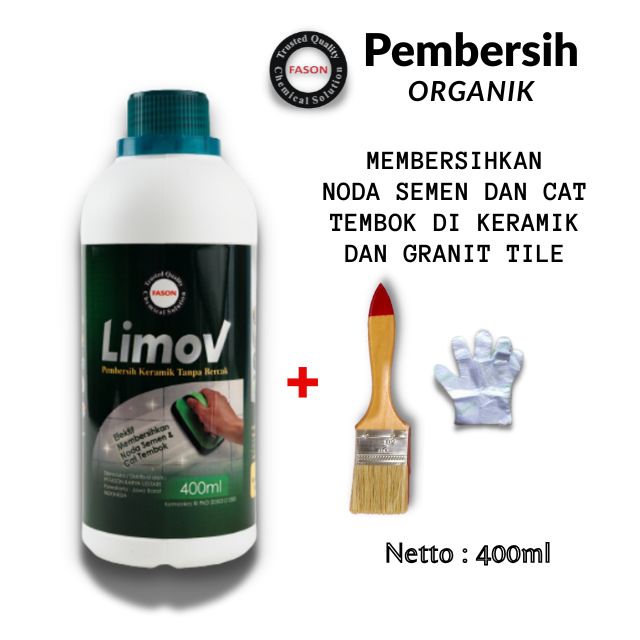 Pembersih Keramik Noda Semen Fason Limov / Limov Pembersih Keramik 400ml
