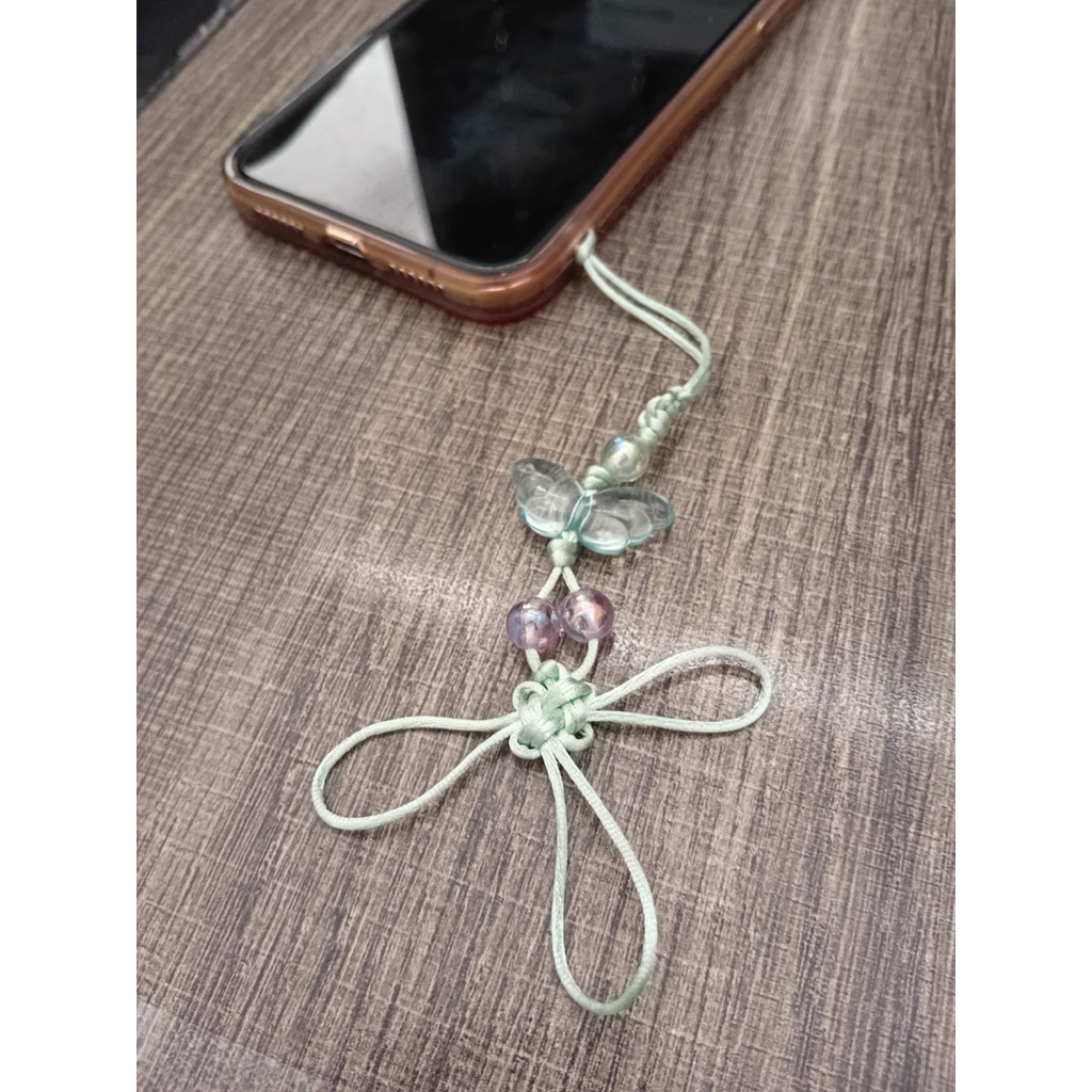 Keychain Bon Appetit Your Majesty | Gantungan Kunci Korea | Phone Stripe Korea Manik