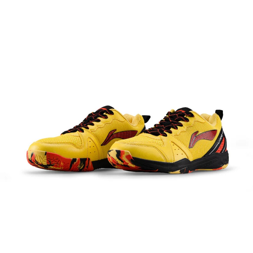 Sepatu Badminton LINING Aero Flow Yellow Black Orange