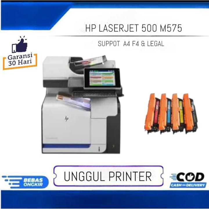 Printer Hp LaserJet 500 Color MFP M575 Print Scan Copy F4 / Printer Laserjet Foto Copy F4