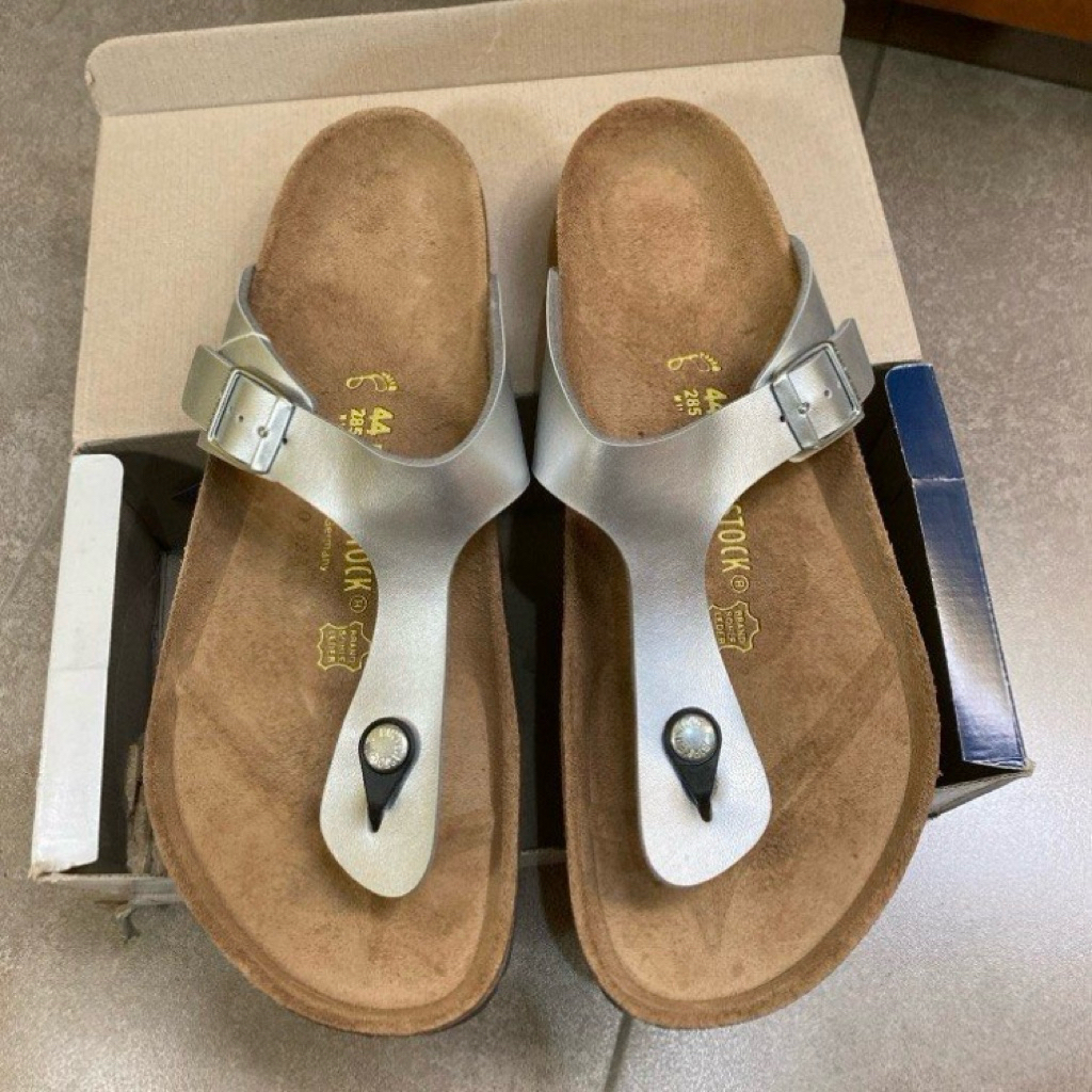 BNIB ORI Birkenstock Gizeh Silver Size 44 | sandal original brand new