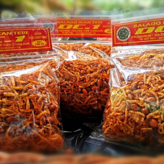 JUAL DC-1 Balado ikan teri Netto 100gr