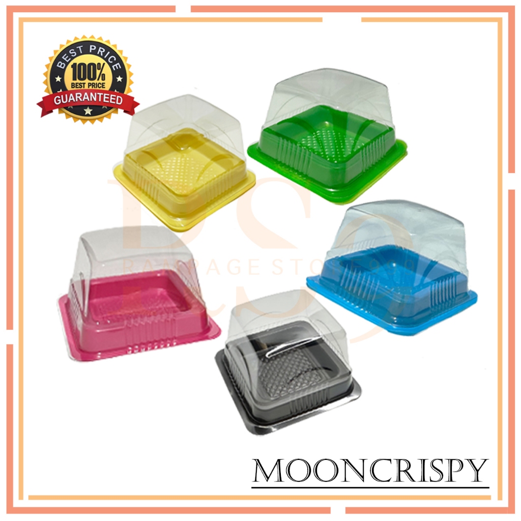 mika moon crispy 5 x 5cm isi 50 pcs / mika mochi bites / kotak mochi / mika kue bulan / tempat mochi