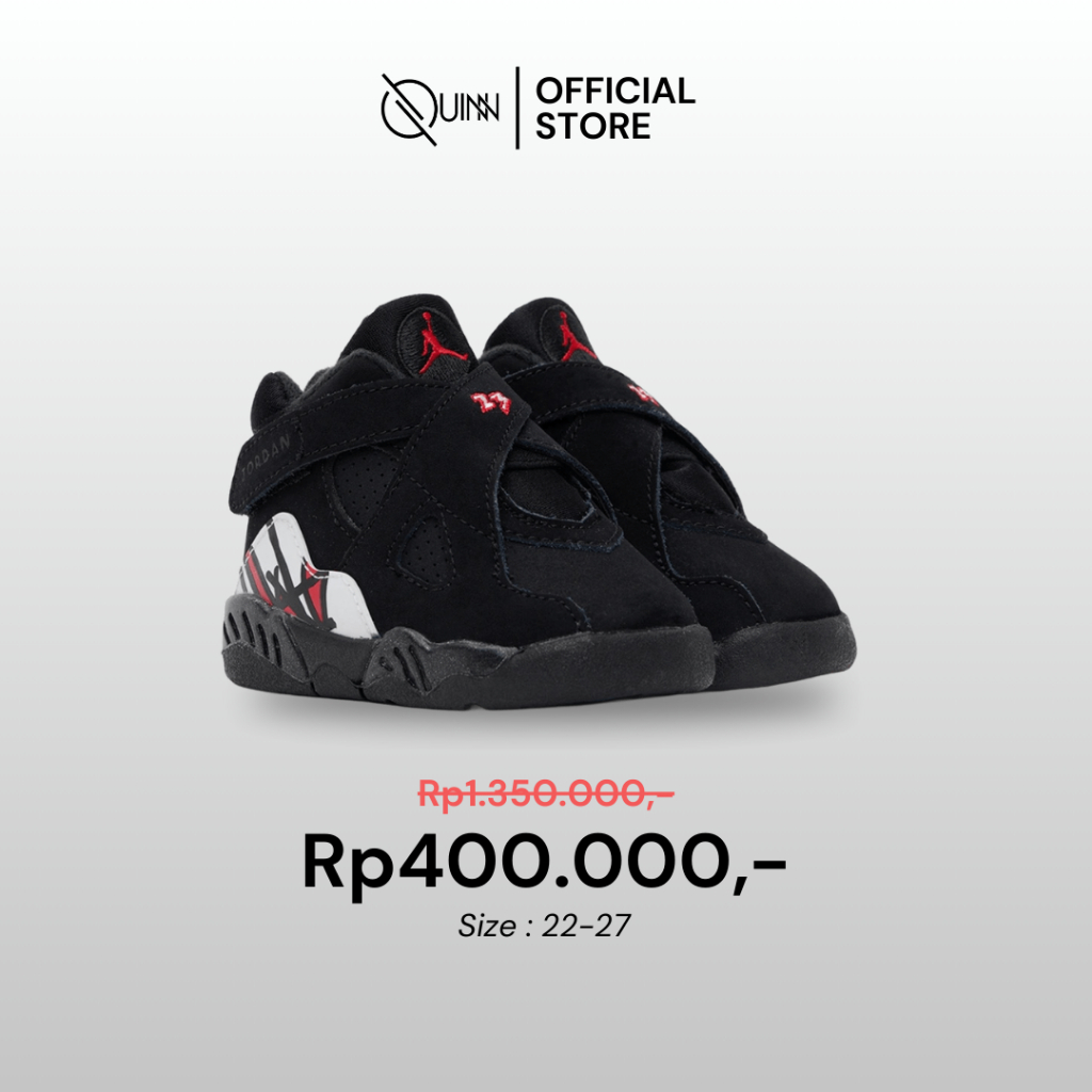 Nike Air Jordan 8 Toddler Baby Retro Playoff Shoes / Sepatu Sneakers Anak Balita Bayi