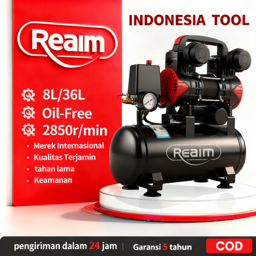 Reaim air compressor Mesin Kompresor Angin Listrik  36L Mesin Kompresor Angin Listrik Direct Compres