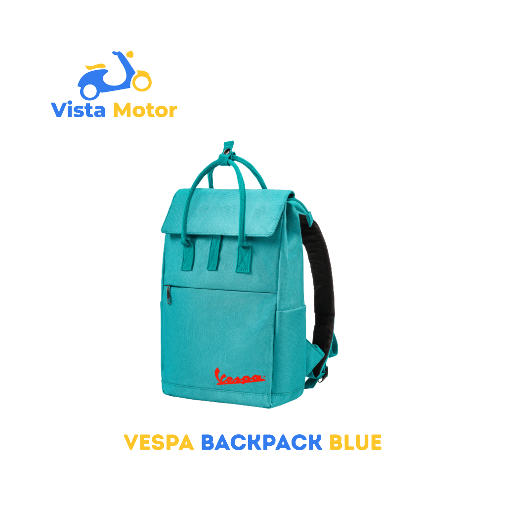 Tas Backpack Vespa Biru Unisex Original Apparel