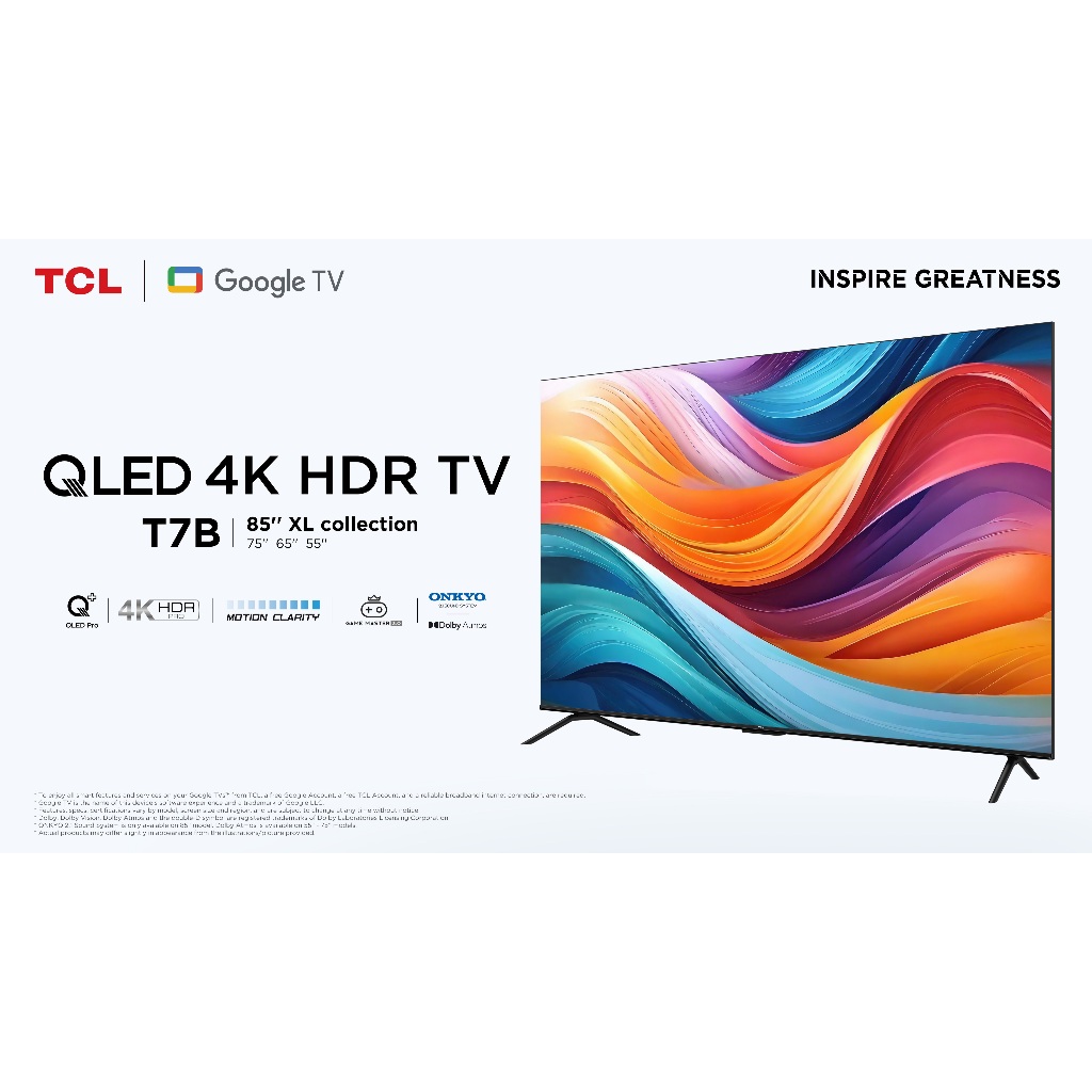 TV TCL QLED Google TV HD/FHD 32Inch , 40Inch , 43Inch, 50Inch - 32S4K / 40S5K / 43S5K / 50S5K TV TCL