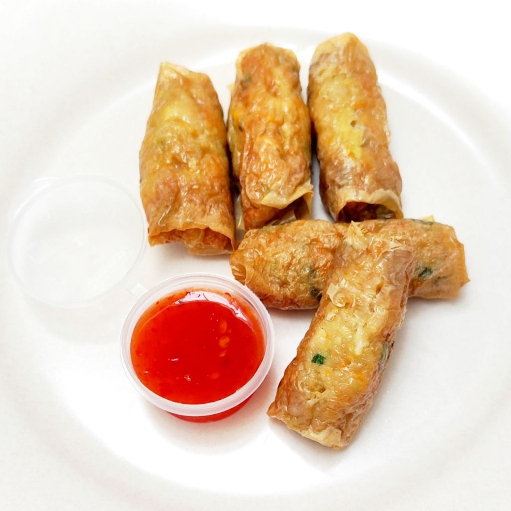 

[HALAL] LUMPIA KULIT TAHU FROZEN | HOMEMADE DIMSUM PREMIUM (isi 6pcs + sambal)