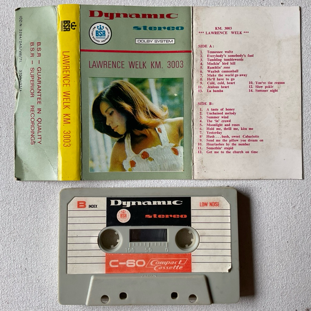 Kaset Pita Zaman Dulu Jadul Musik Barat Nostalgia  Lawrence Welk KM. 3003