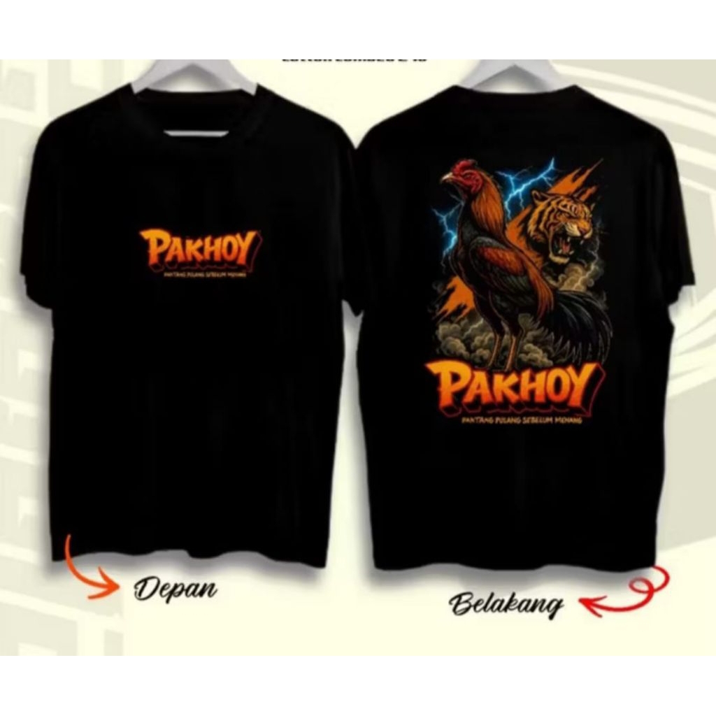Kaos Distro Ayam Petarung Pakhoy - Tshirt Distro Viral