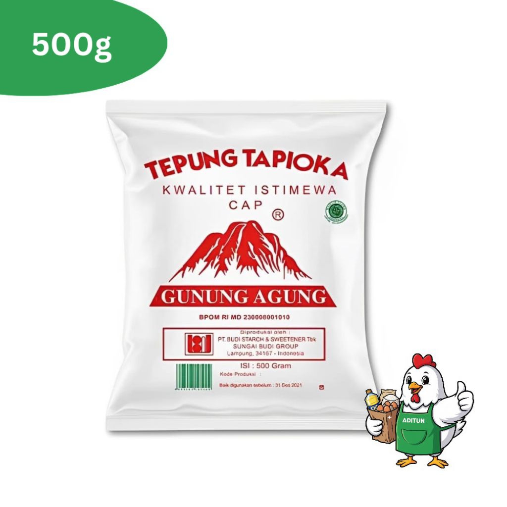 

Tepung Tapioka Gunung Agung 500 g