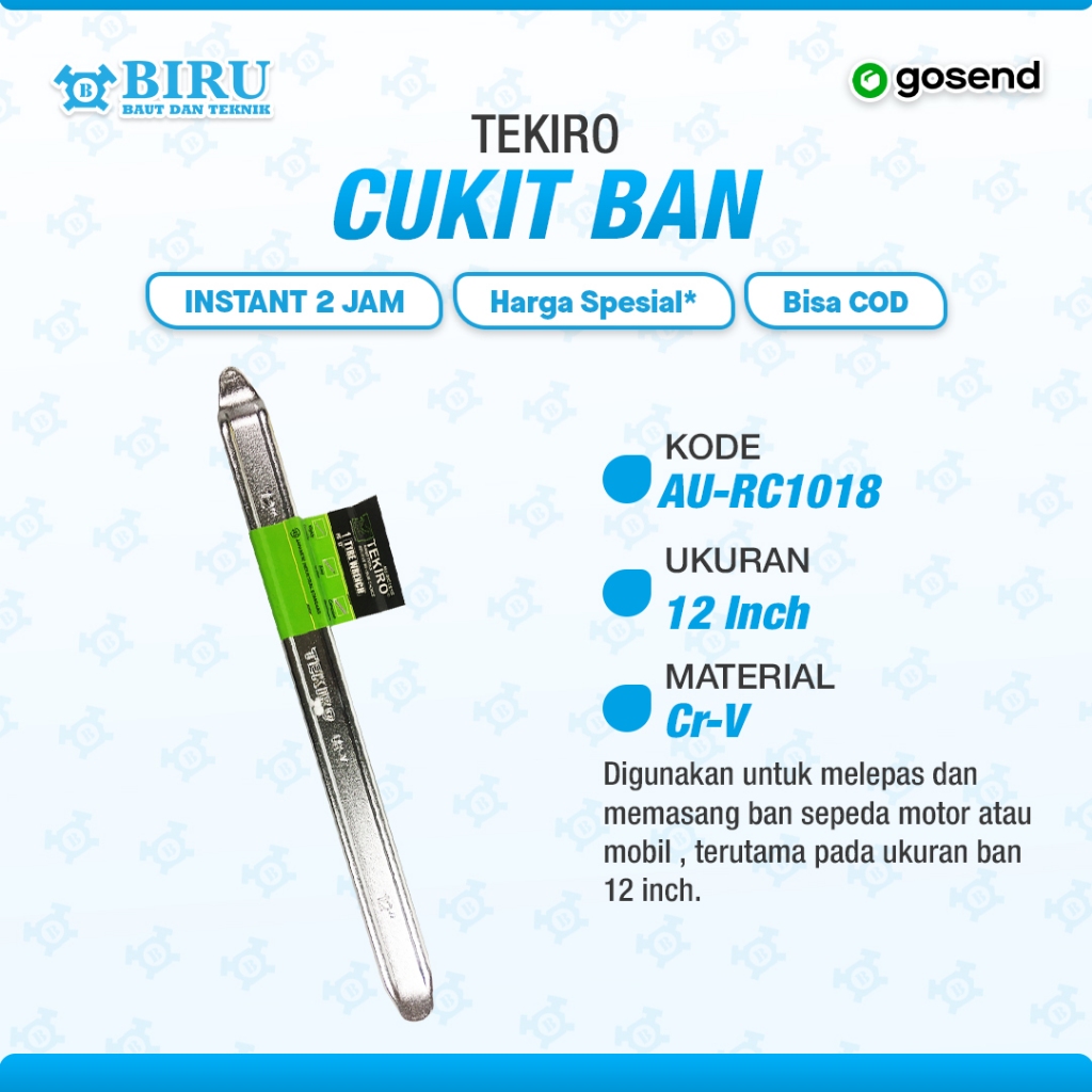 TEKIRO Congkelan Ban 12 Inch Jugil Cukit Ban Motor