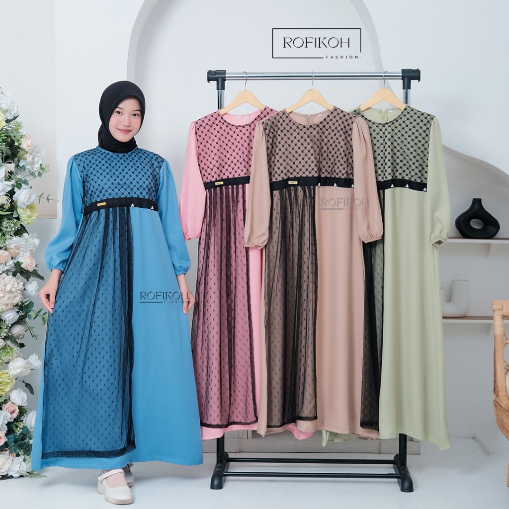 Gamis Anak Perempuan Set Rompi Brukat Anak / Baju Gamis umur 6-7 thn 9-11 thn 12-14thn Pakain Muslim