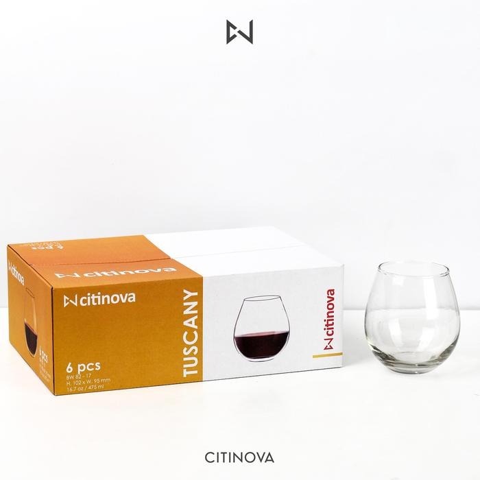 Citinova Gelas Kaca Tuscany / Glassware / Glass 6 Pcs