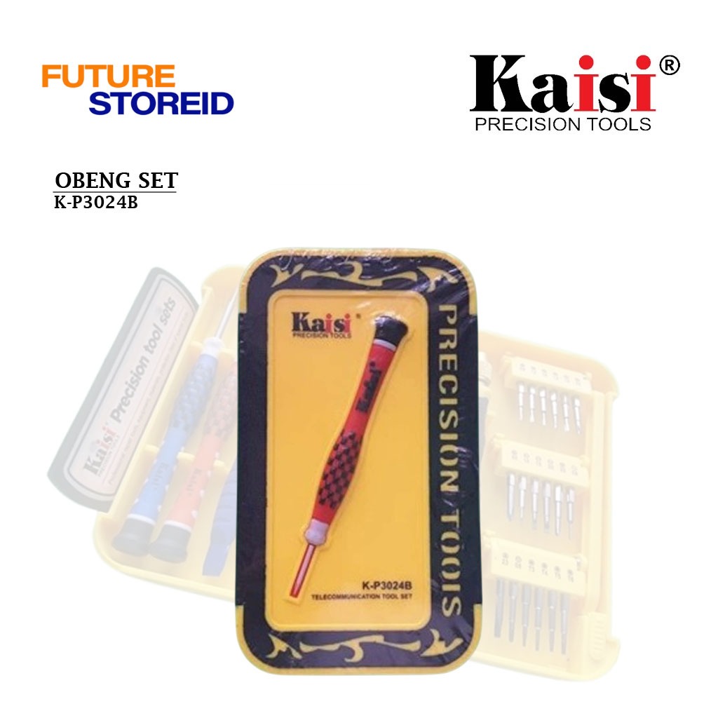 KAISI K-P3024B OBENG SET / SCREWDRIVER OBENG SET BERKUALITAS ORIGINAL