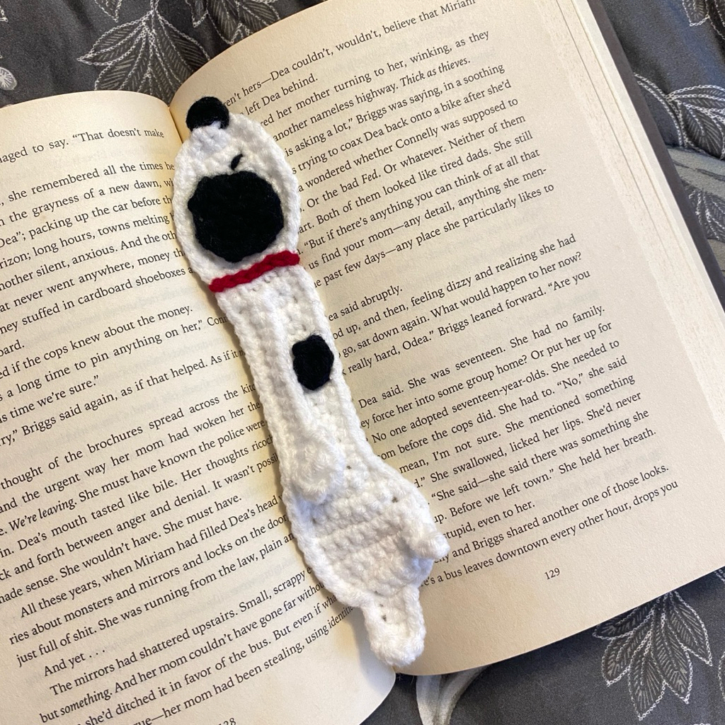 

[Crochetzy] Snoopy Bookmark Crochet Pembatas Buku Rajut