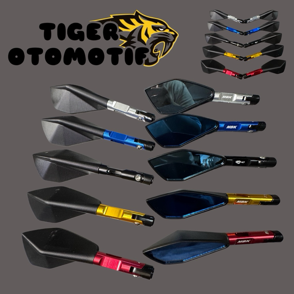 Kaca Spion Tomok CNC V2 Full Aluminium Universal Untuk Sepeda Motor Spion Keren Full Cnc Matic Bebek