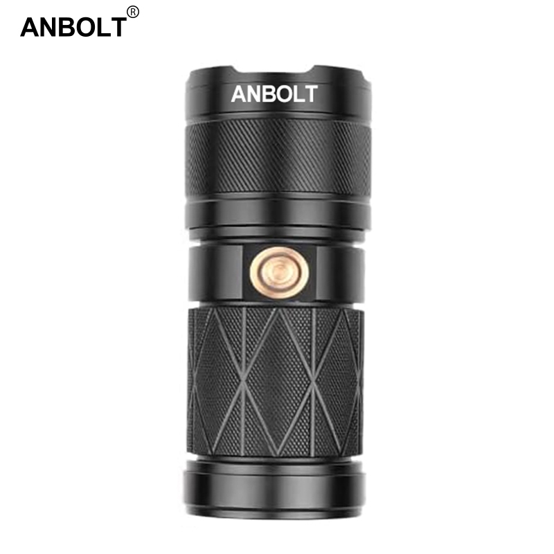 Anbolt G48 Senter LED Super Terang 100000 lm original Anti air USB C Senter Mini Cas Tahan Lama Outd