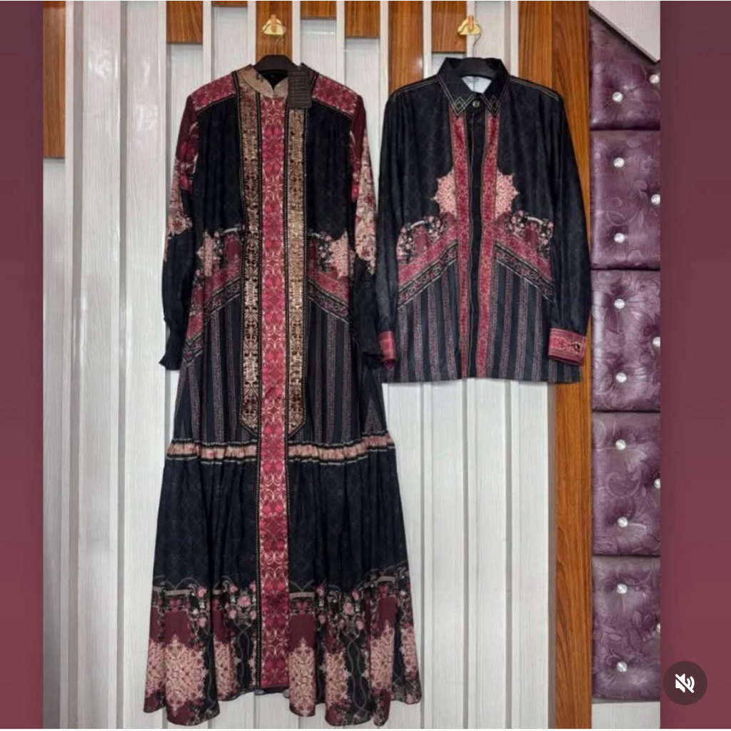 Gamis syari brand eles couple baju koko eles lina sukijo