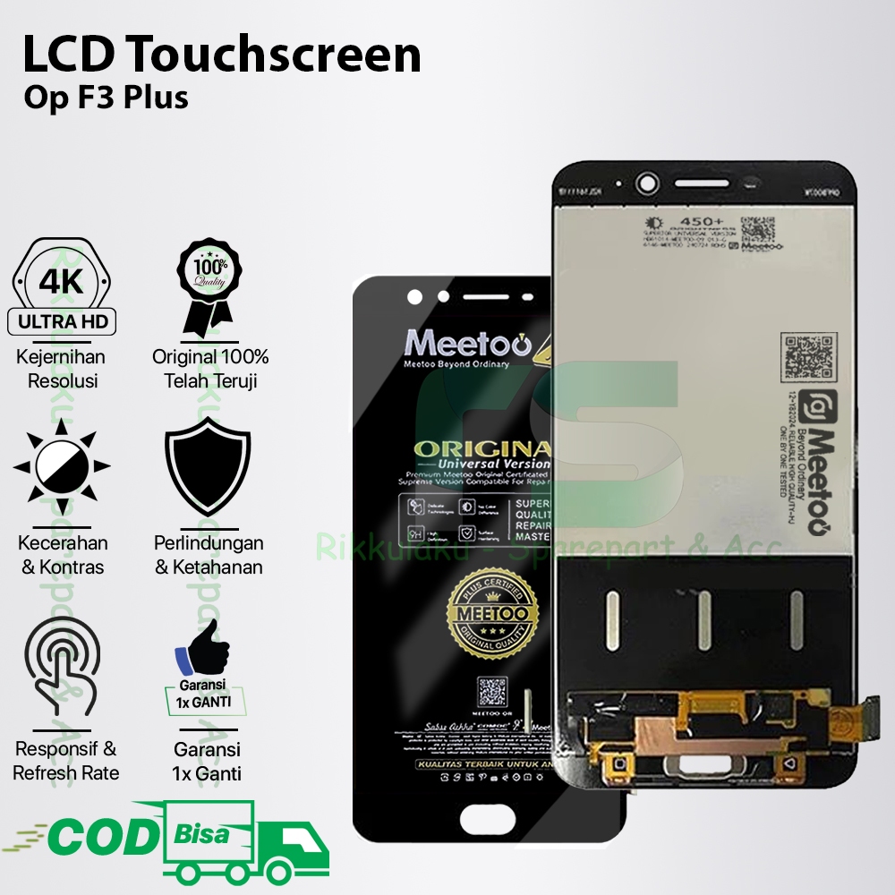 LCD Touchscreen Oppo F3 Plus Original 100% Fullset