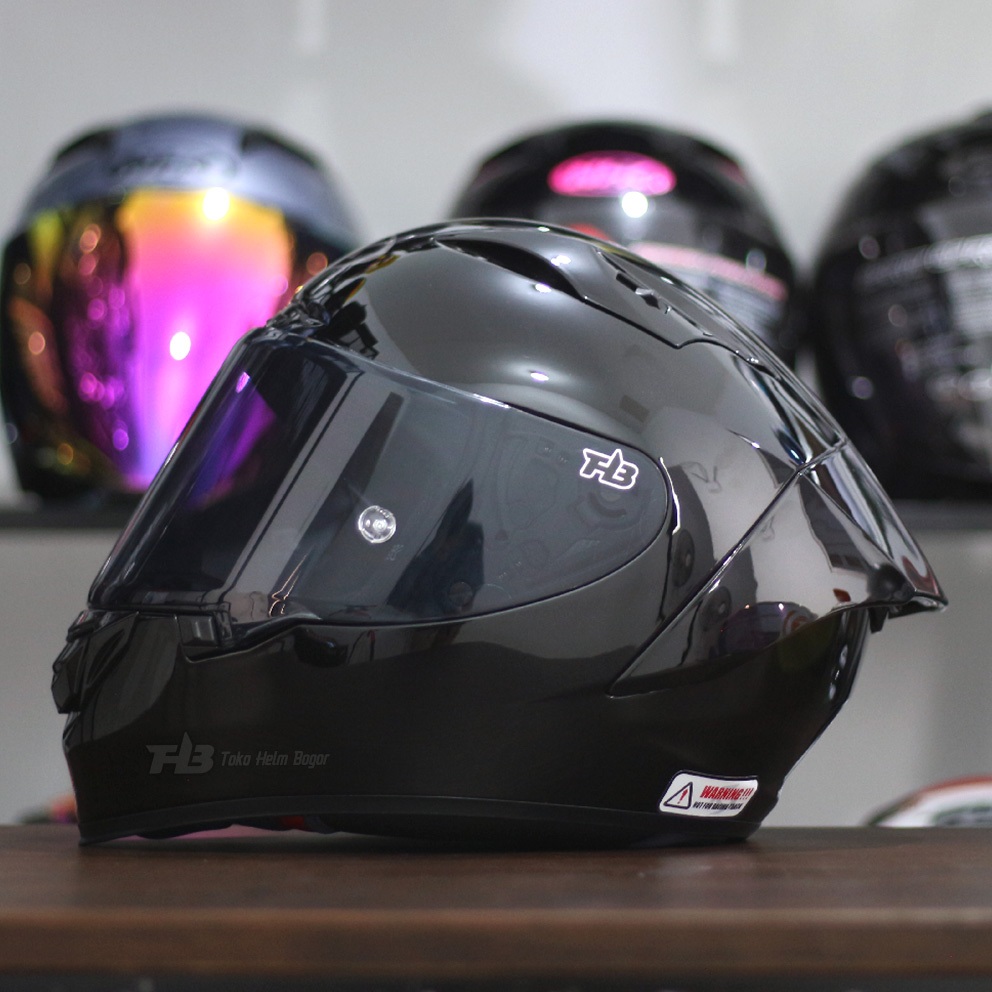 NHK HELM GPR TECH STREET SOLID | BLACK GOLSSY | SINGLE VISOR | FREE VISOR MIDLE SMOKE