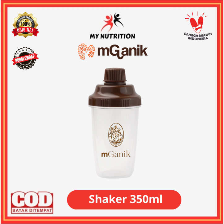 Mganik Shaker 350 ml Botol Shake mGanik Minuman Multigrain Metafiber BPA Free