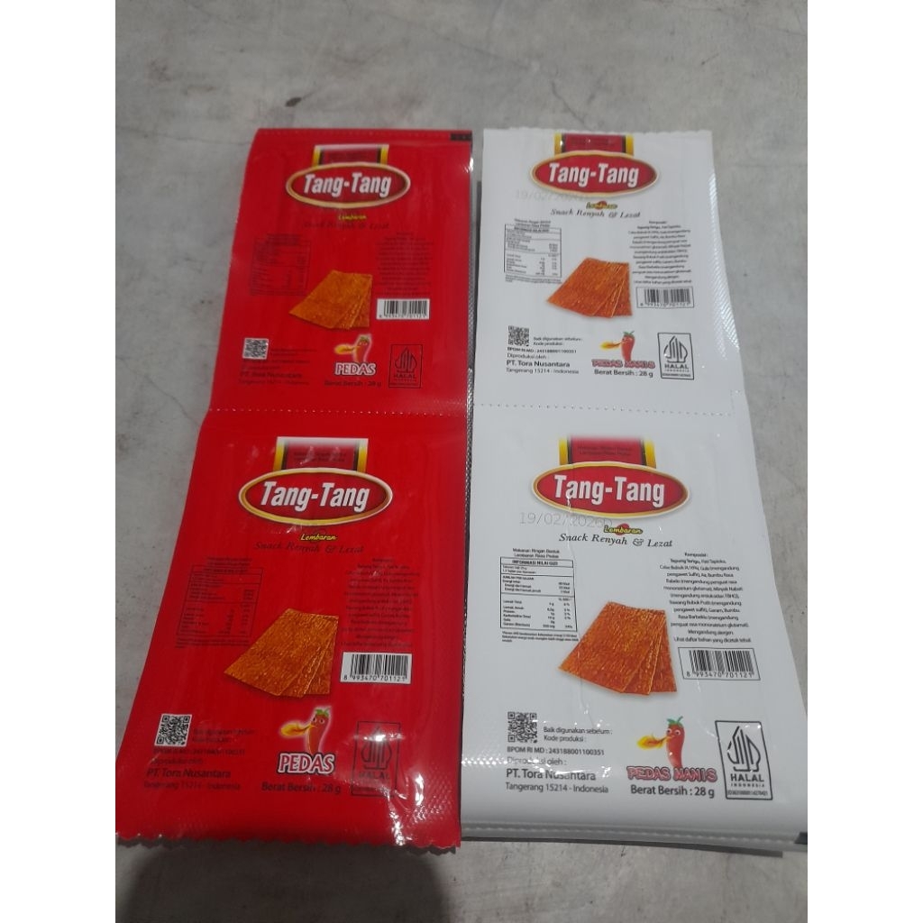 

Tang tang snack pedas manis 28 gr per 5 pcs atau 10 pcs