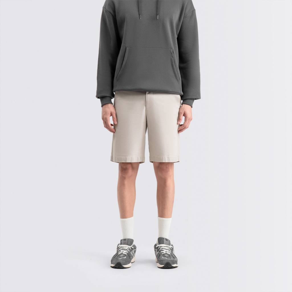 Livehaf - Essential Chino Shorts Light Cream