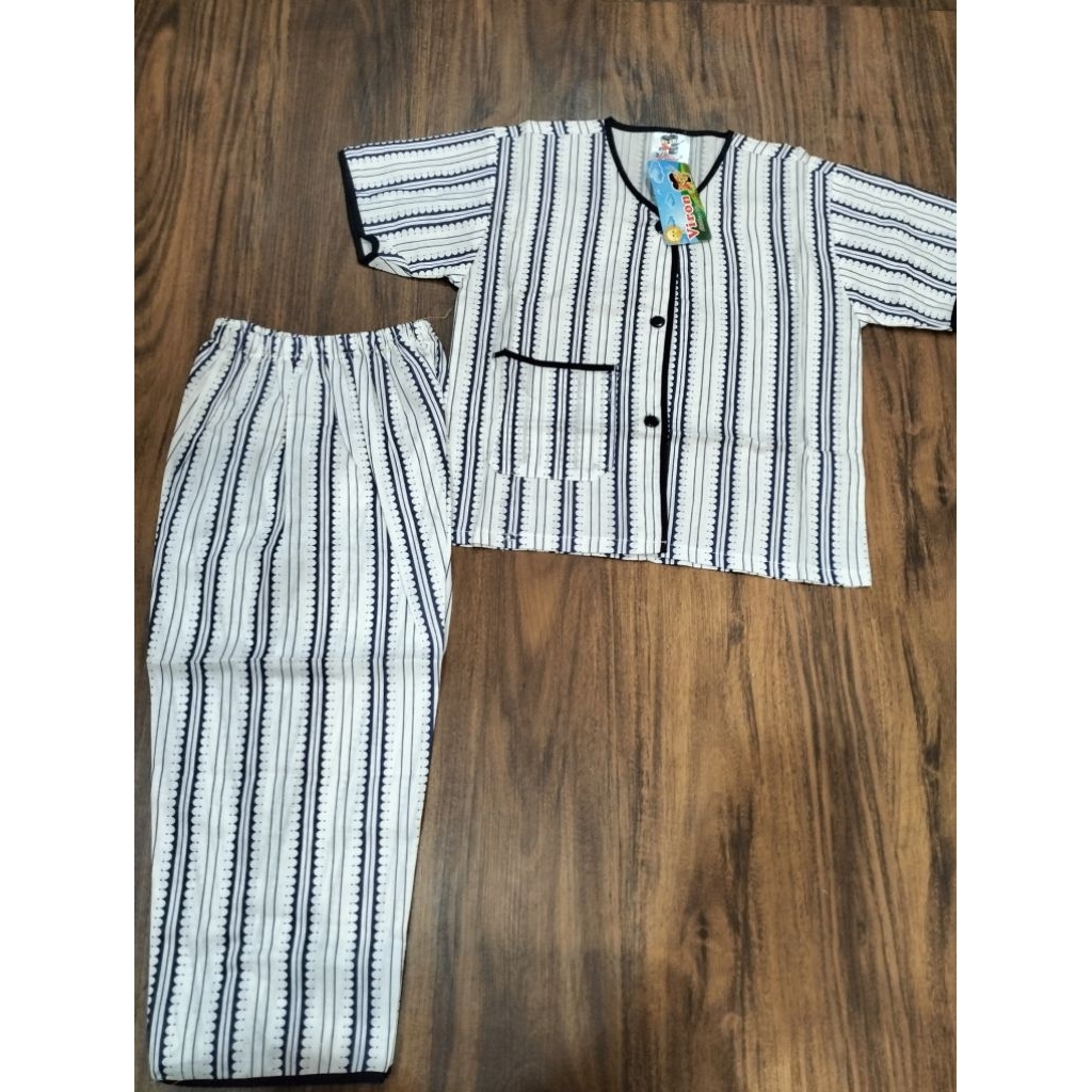 Baju Tidur Anak Cowok Katun Premium Viron Piyama Anak Katun Adem Size 1-16