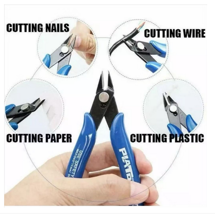 Tang PEMOTONG KAWAT Tang Lancip Kabel Plato Mini Plier Wire Cutter Tang Biru Kecil 170