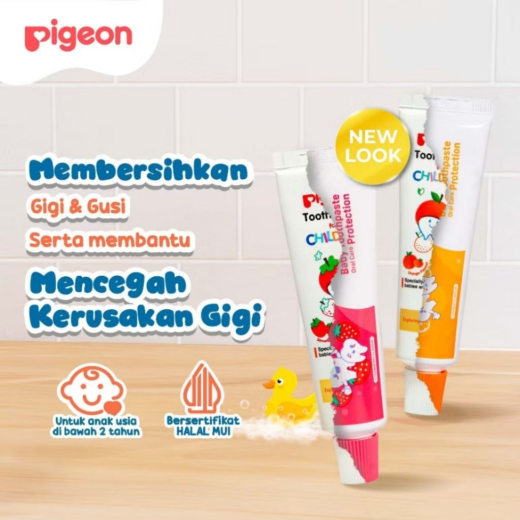 Pigeon Pasta Gigi Rasa Jeruk Dan Strawberry