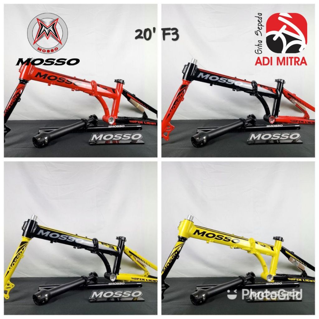 Mosso 20-F3 Frame Set Sepeda Lipat Folding Bike Disc Brake