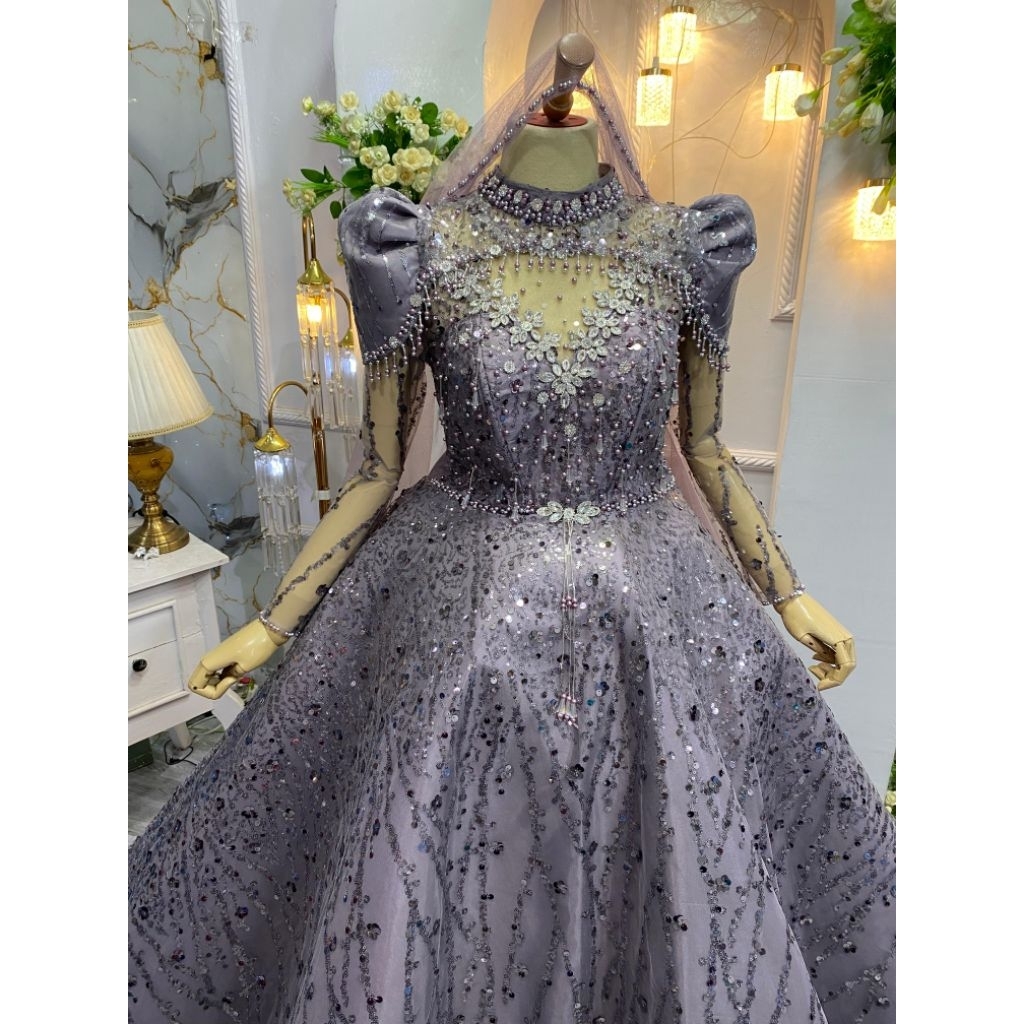 preloved gaun taro , second terawat, gaun pengantin