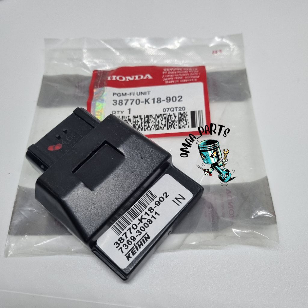 ECU ECM CDI Megapro Fi - New Verza 150 FI Tahun 2015 Ke Atas 38770-K18-942 Motor Honda
