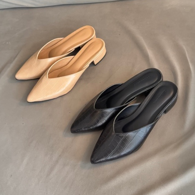 Cottonlady Bagshoes-Croow Women/Mules kekinian/Mules keluaran Terbaru/Mules wanita cantik/Mules lucu