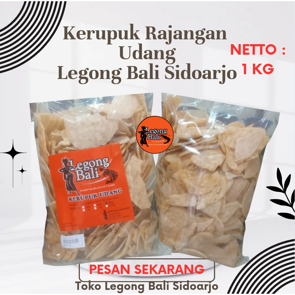 Legong Bali Sidoarjo Kerupuk Udang Mentah Rajangan Udang Kerupuk Udang Legong Bali 1 Kg