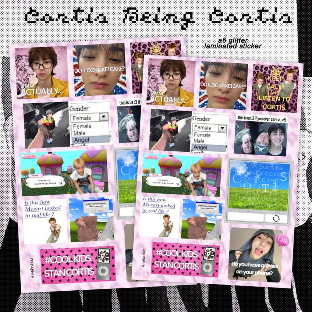 

[PRE-ORDER] CORTIS being .ᐟ a6 sticker :3