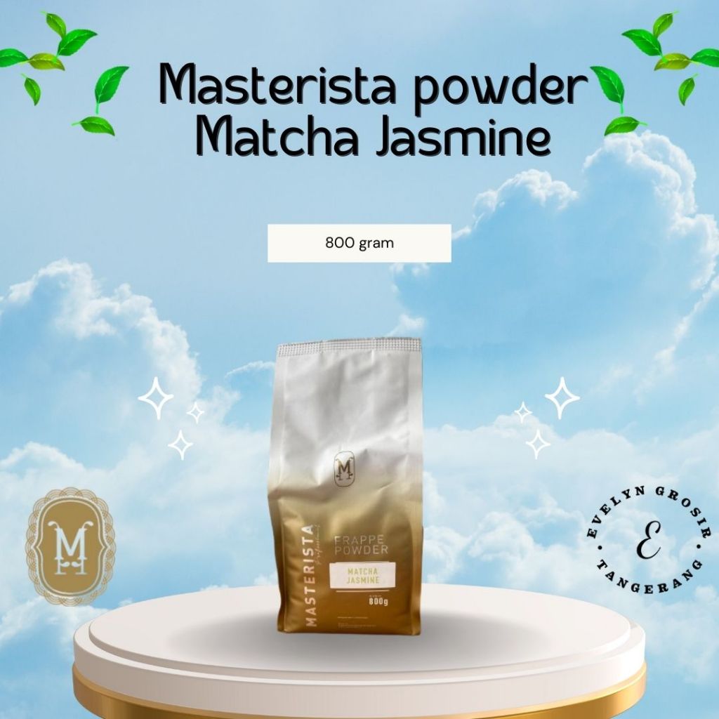 Bubuk Minuman Masterista Matcha Jasmine / Bubuk Minuman Rasa Matcha Jasmine / Bubuk Matcha Jasmine