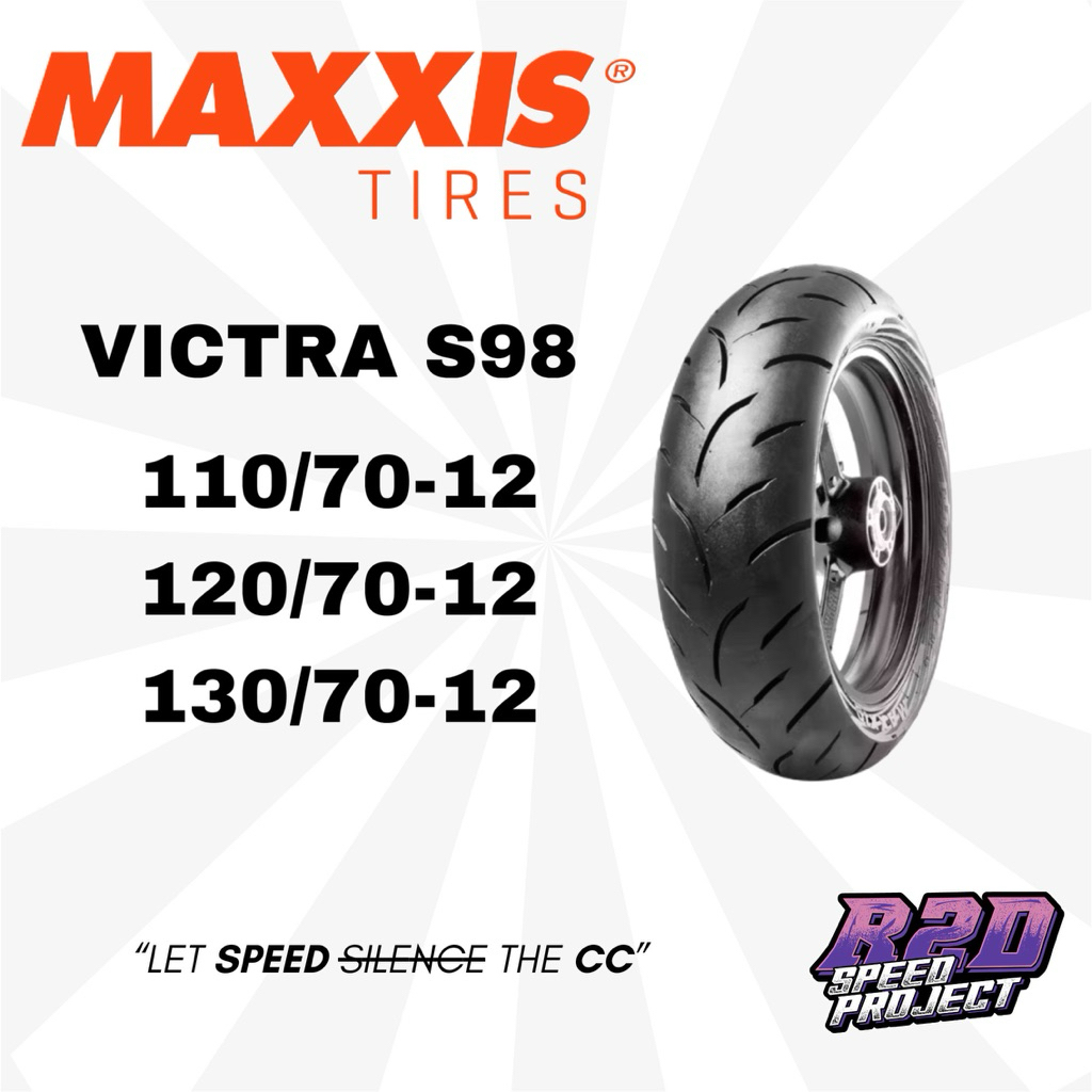 BAN SEMI SLICK MAXXIS VICTRA 110/70/R12 - 120/70/R12 - 130/70/12 VESPA MATIC