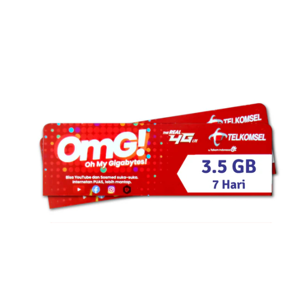 Voucher Telkomsel 3,5 GB 7 Hari
