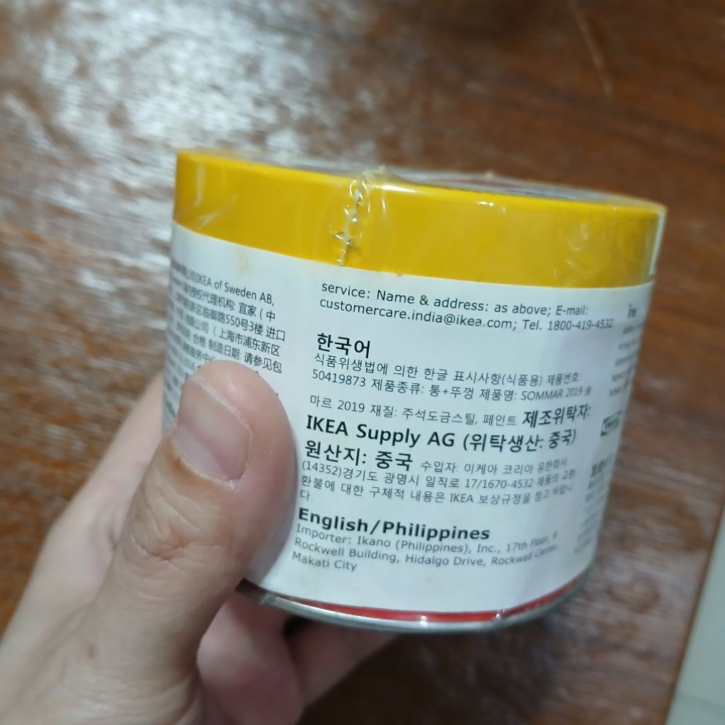 

Box kaleng bulat 5x7cm merah kuning penyimpanan aksesoris hadiah dll