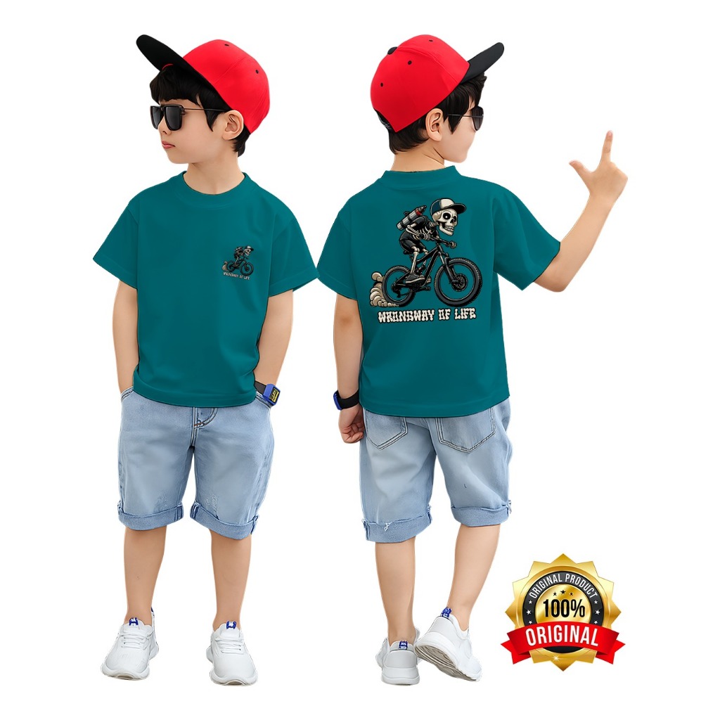 Kaos Distro Anak laki laki usia 12 Tahun - Baju Distro Anak - Kaos Oblong Anak Cowok