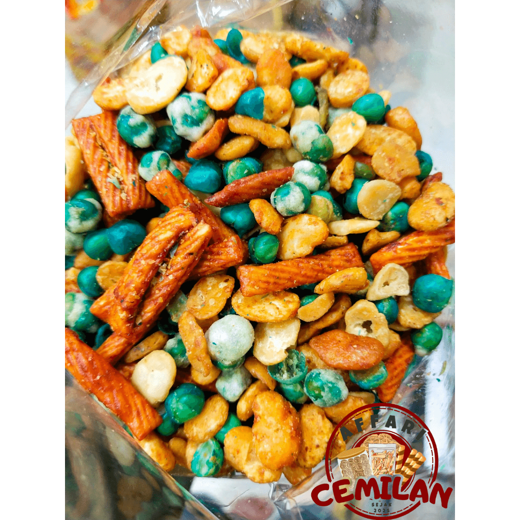 cemilan kacang campur snack makanan ringan camilan jajanan viral kekinian