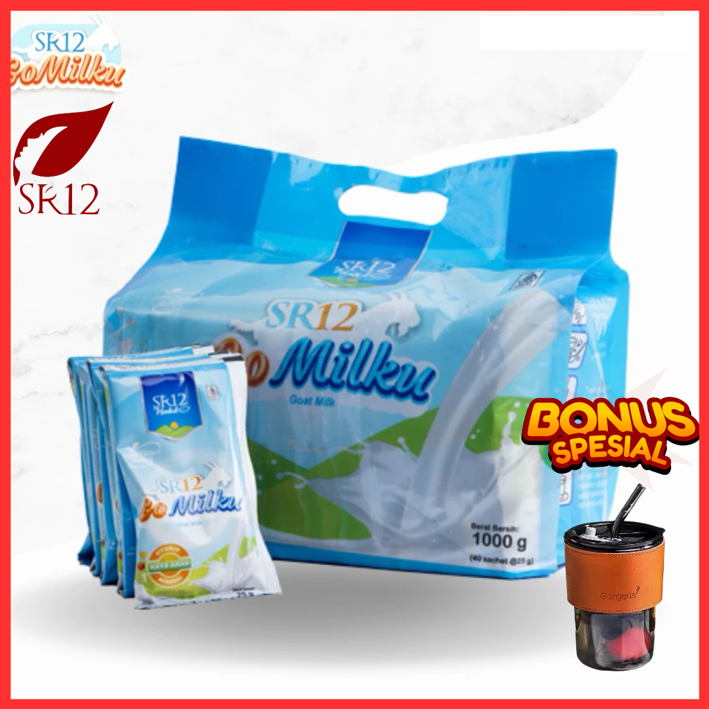 

TERMURAH Gomilku ORIGINAL Susu Kambing Etawa 40sachet Susu SR12 Bergizi Halal