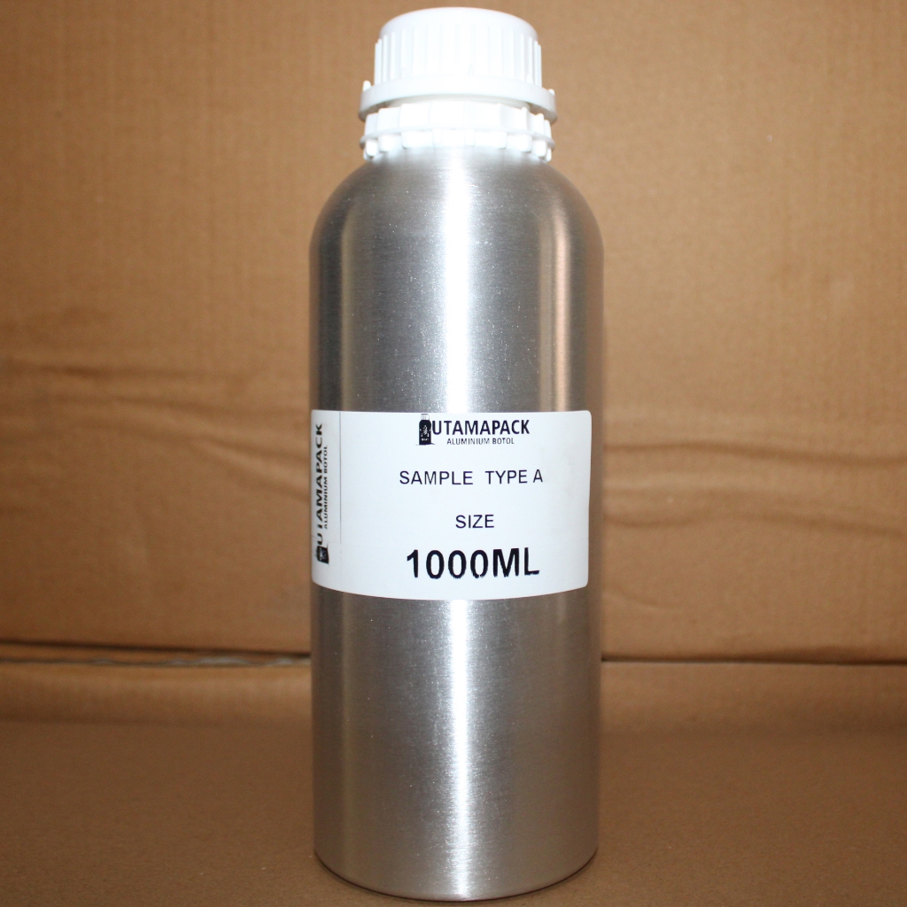 botol alumunium 1000ml - botol aluminium 1 liter baru kapasitas 1100ml