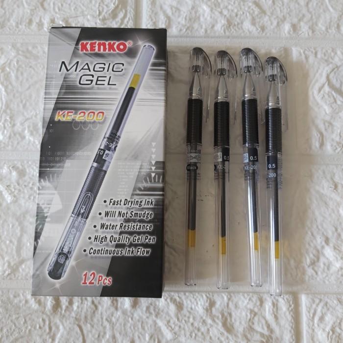 

Pulpen Gel Pen Kenko KE-200 Magic Gel ( 12 Pcs ) [ Original ]