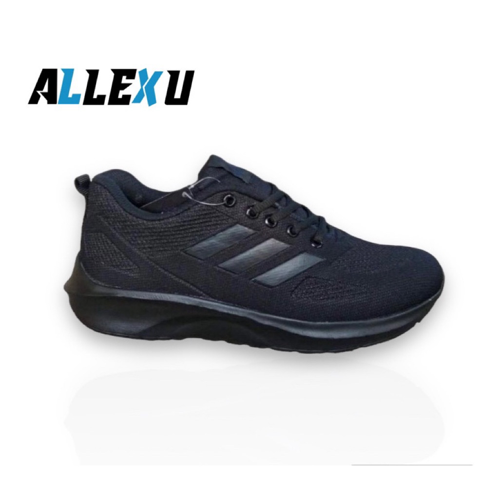 Promo Cuci Gudang Sepatu Hitam Polos/Sepatu Sekolah Sneakers Anak-Dewasa /Sepatu Hitam Unisex 33-43