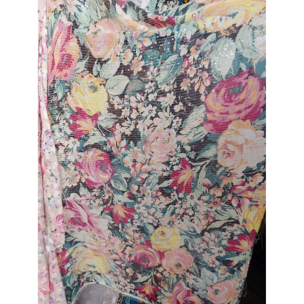 kain payet sequin premium  - kain payet sequin antik  - kain payet original - ty