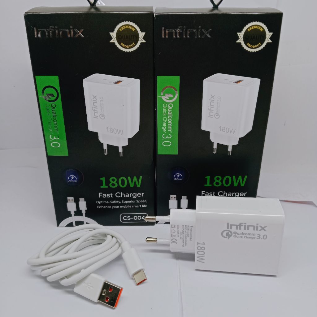 CHARGER CASAN INFINIX NOTE 12 FAST CHARGING 180 WT ORIGINAL